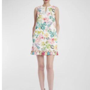 Gorgeous Badgley Mischka Collection Beaded Floral Print Dress- Size 4